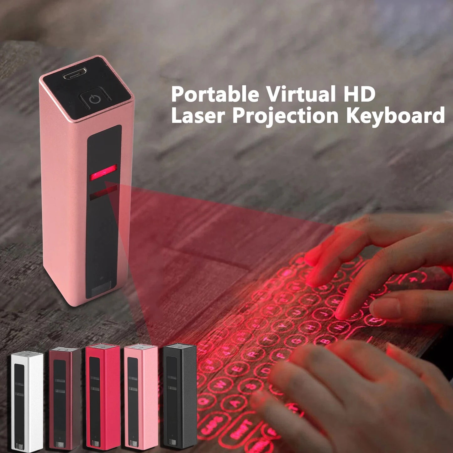 Fashion Portable Wireless Virtual Laser Keyboard Projector for mobile Computer