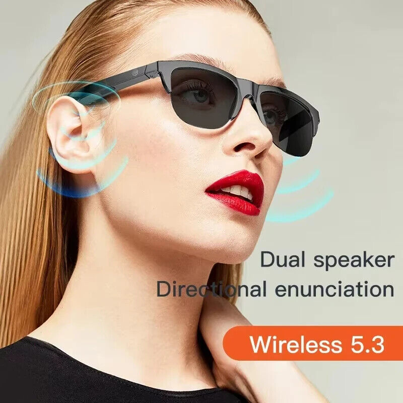 SMART SUNGLASS BLUETOOTH CALL HIFI SOUND MUSIC BLUE LIGHT WATERPROOF ANTI UV