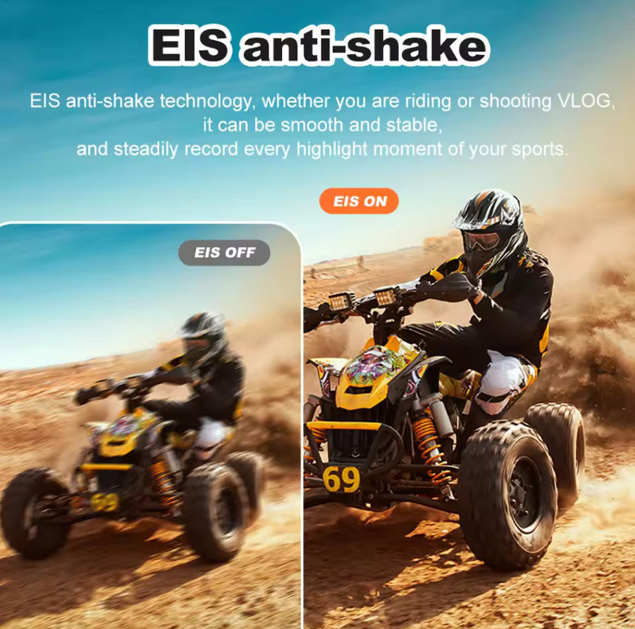 5K Action Camera Dual Display Screens WiFi Touch 170° Wide Sports Cam+Remote