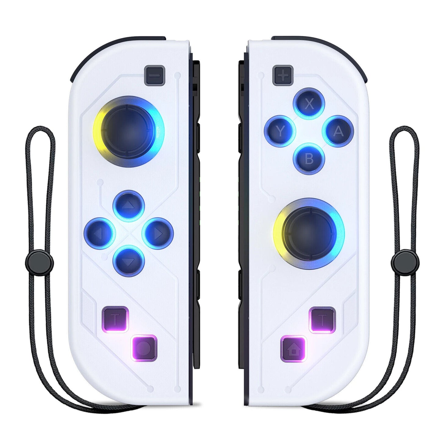 Wireless RGB Joypad Gamepad Controller Grip for Nintendo Switch Turbo Mode
