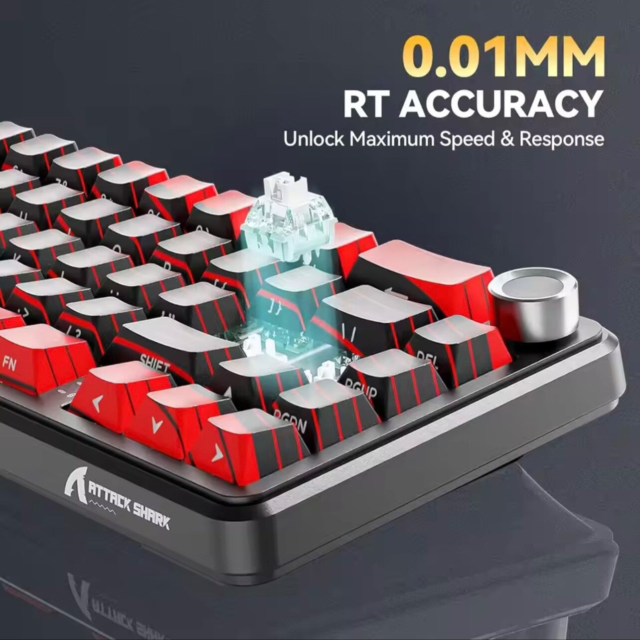 ATTACK SHARK X65 PRO HE Magnetic Gaming Keyboard 8KHz Tri-Mode Rapid Trigger