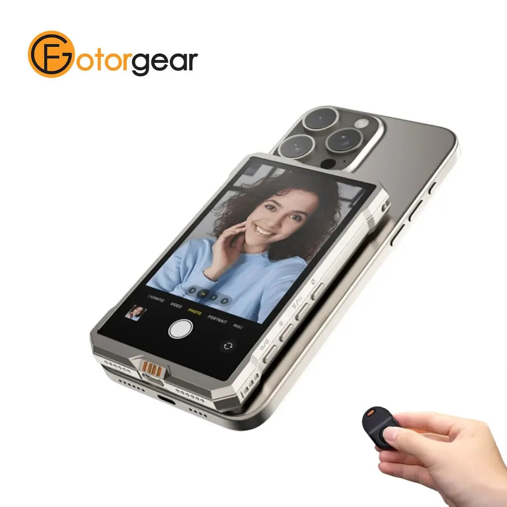 Wireless Magnetic Monitor Screen Smartphone Rear Camera Selfie Vlog Live Stream