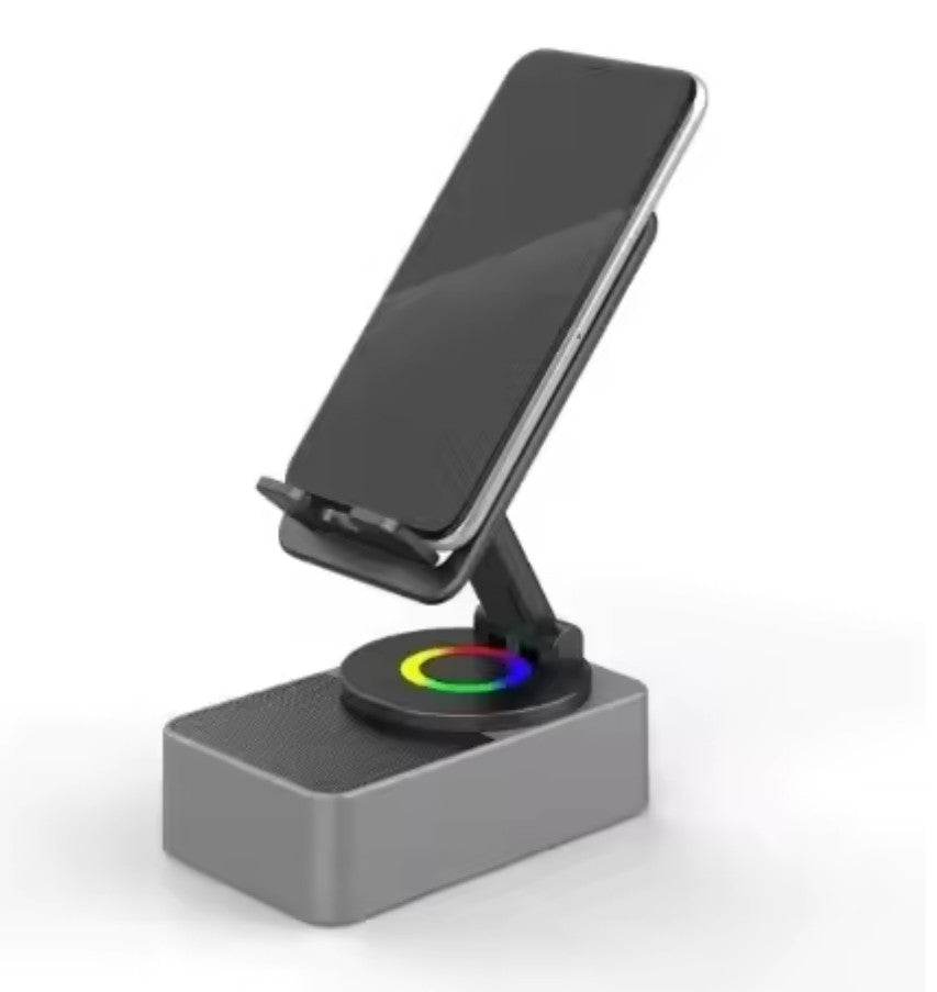 5-in-1 Bluetooth Speaker Phone Holder Power Bank Portable for Travel & Home