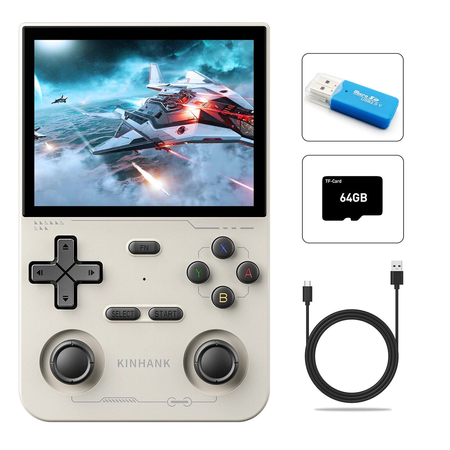 Retro Handheld Game Console – 16,000 Games, 3.5” IPS Screen, Classic Emulator, P