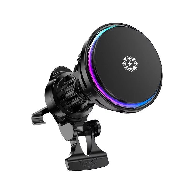 MAGNETIC WIRELESS CAR CHARGER MOUNT PHONE HOLDER FAST For APPLE IPHONE COOLING