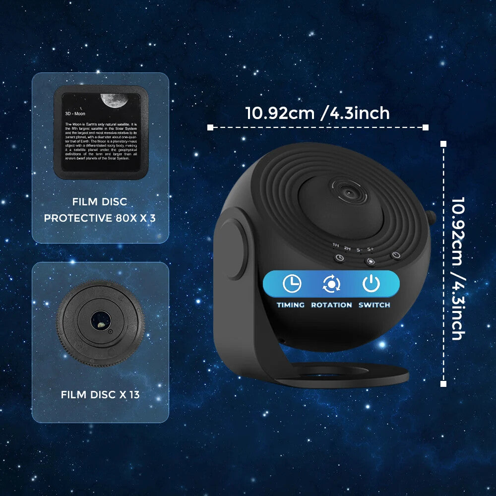 13-in-1 Star Galaxy Projector – Planetarium Aurora Night Light for Bedroom & Rel