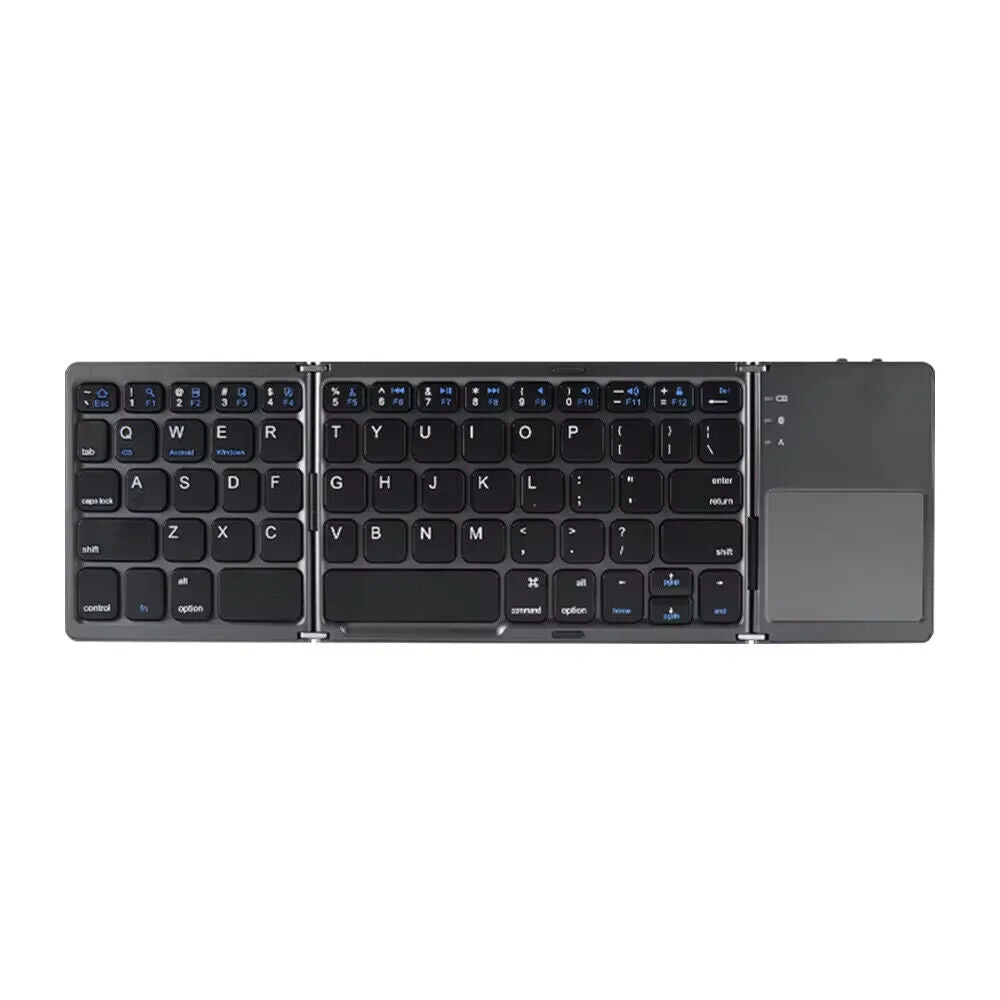 MINI FOLDABLE BLUETOOTH KEYBOARD with TOUCHPAD for IOS ANDROID WINDOWS UNIVERSAL