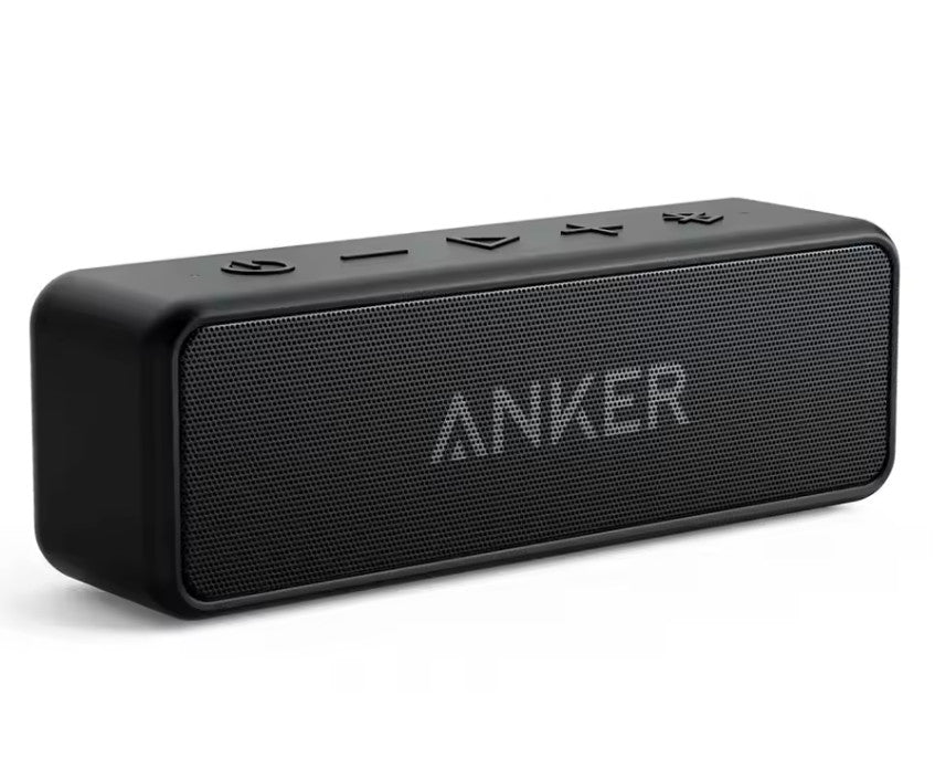 Anker Soundcore 2 Bluetooth Speaker 24H Playtime Bass Boost IPX7 Waterproof