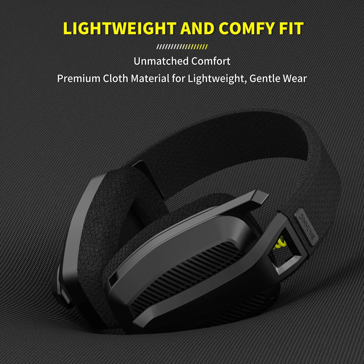 BINNUNE Wireless & Wired Gaming Headset Mic for PS5, PS4, PC Mac Playstation