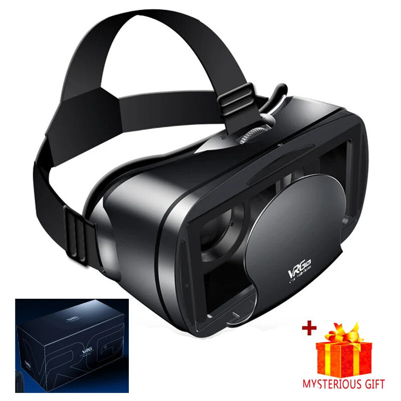 3D SMART VR HEADSET HELMET for SMART PHONE with BINOCULARS LENSES MOVIES GAMES