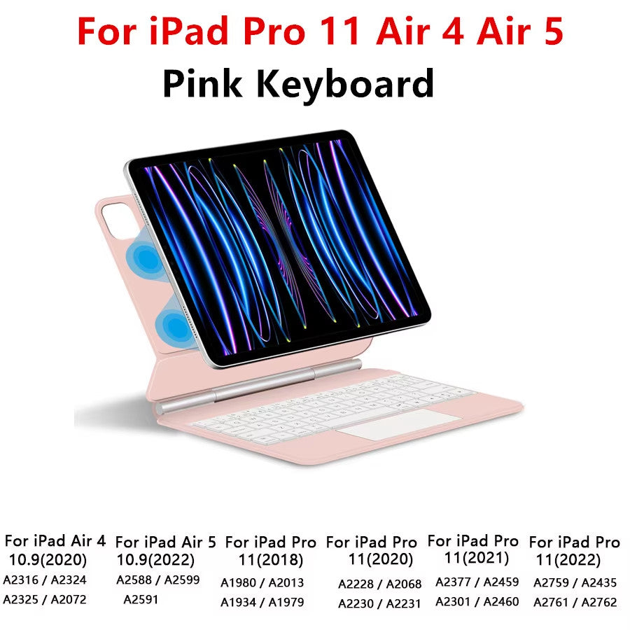 Magic Keyboard for iPad Pro 11/12.9, Air 4/5, iPad 10th Gen, Smart Magnetic