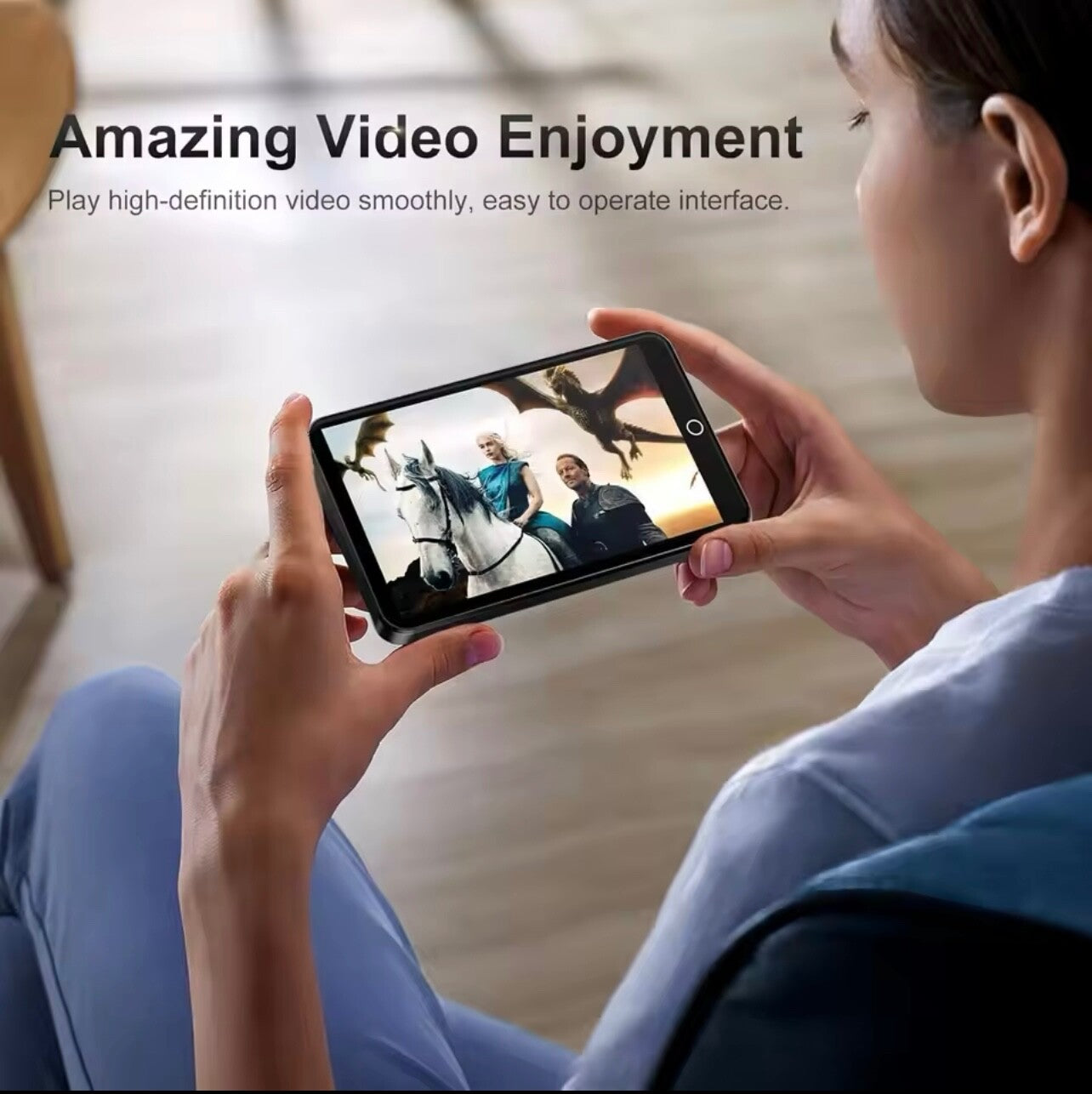 4β WiFi MP3 MP4 Player Bluetooth 5.0 HiFi Touch FM 1080P Speaker 16GB