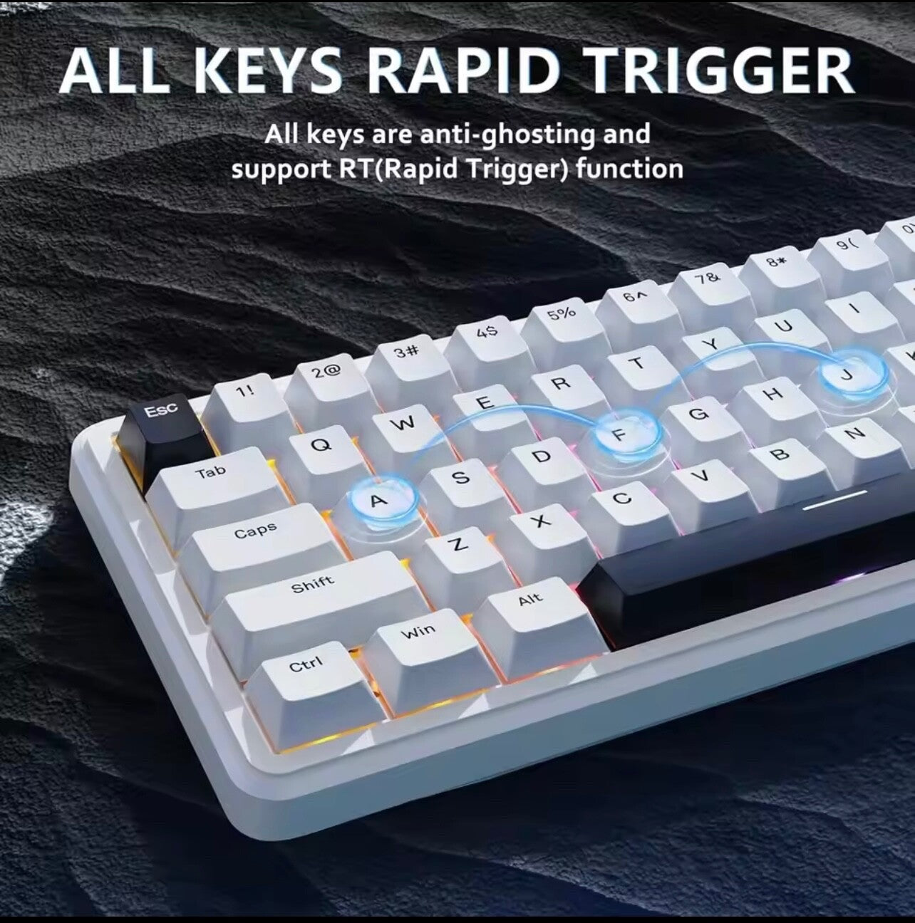 ATTACK SHARK X65 HE 65% Magnetic Switch RGB Gaming Keyboard Rapid Trigger