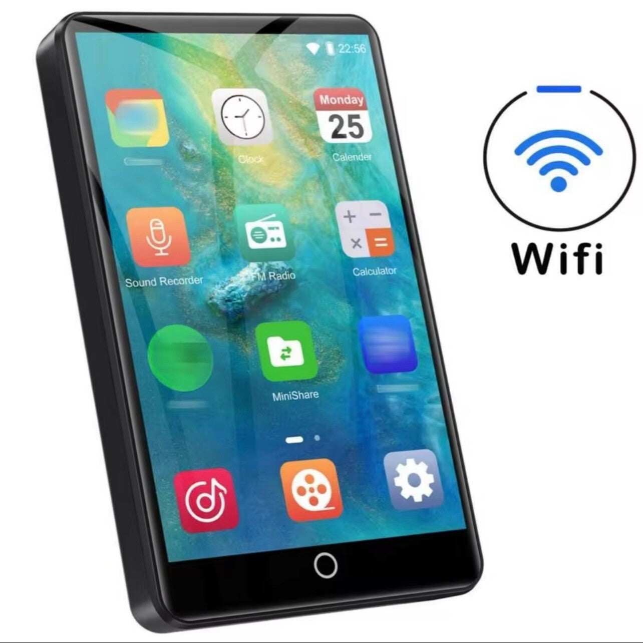 4β WiFi MP3 MP4 Player Bluetooth 5.0 HiFi Touch FM 1080P Speaker 16GB