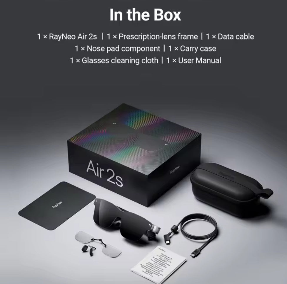 TCL RayNeo Air 2S AR XR Glasses Overseas Ver. for Phone iPad PC Switch Xbox