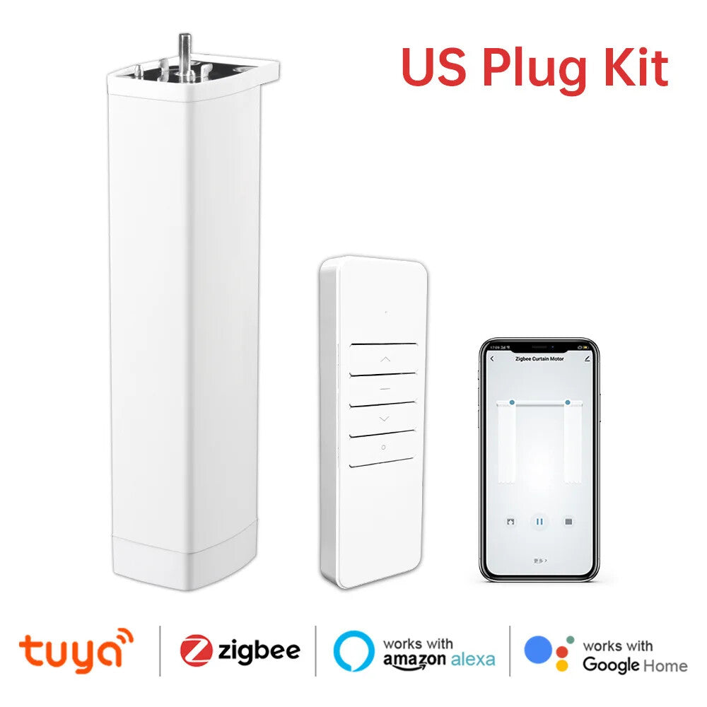 Smart Wireless Automatic Home Curtain Opener Works with Alexa Google Assistant