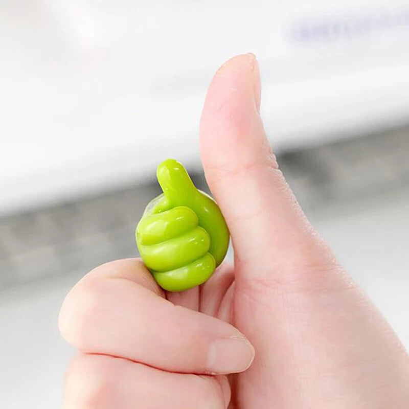5/10/20Pc Silicone Thumb Wall Hooks – Cable Clips, Wire Organizer, Adhesive Desk