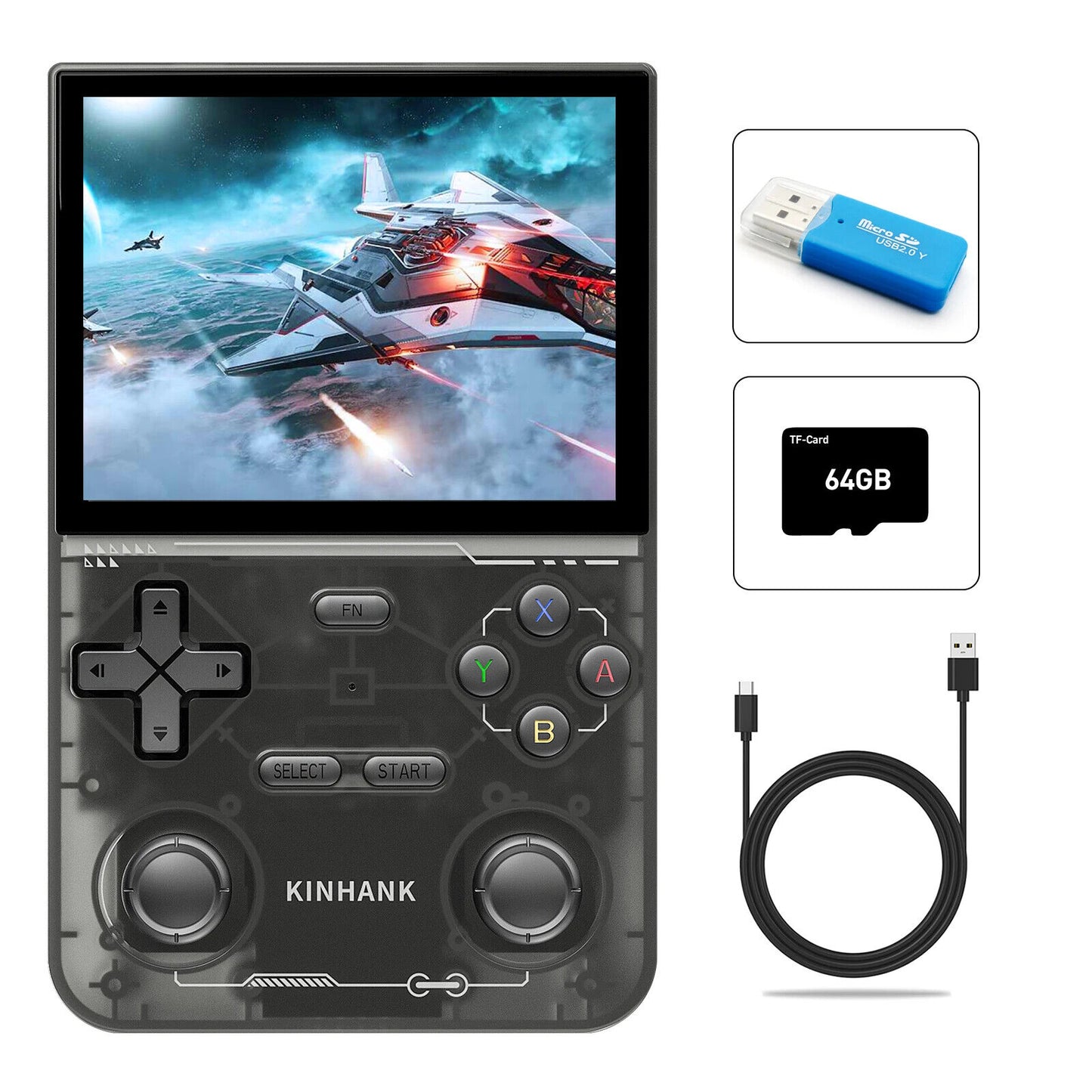 Retro Handheld Game Console – 16,000 Games, 3.5” IPS Screen, Classic Emulator, P
