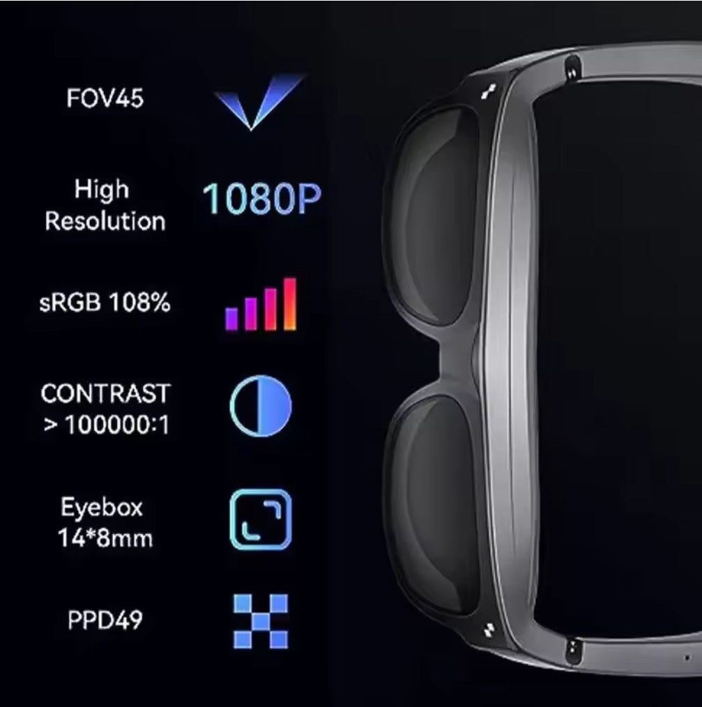 RayNeo XR Glasses TCL NXTWEAR 1S 1080P OLED 3D Video Game Movie PC iOS