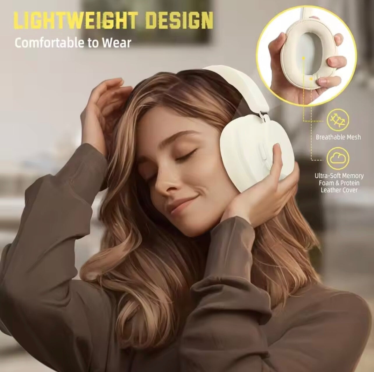 ATTACK SHARK G500 ANC Wireless Wired Headphones Noise Cancel Foldable w/Mic