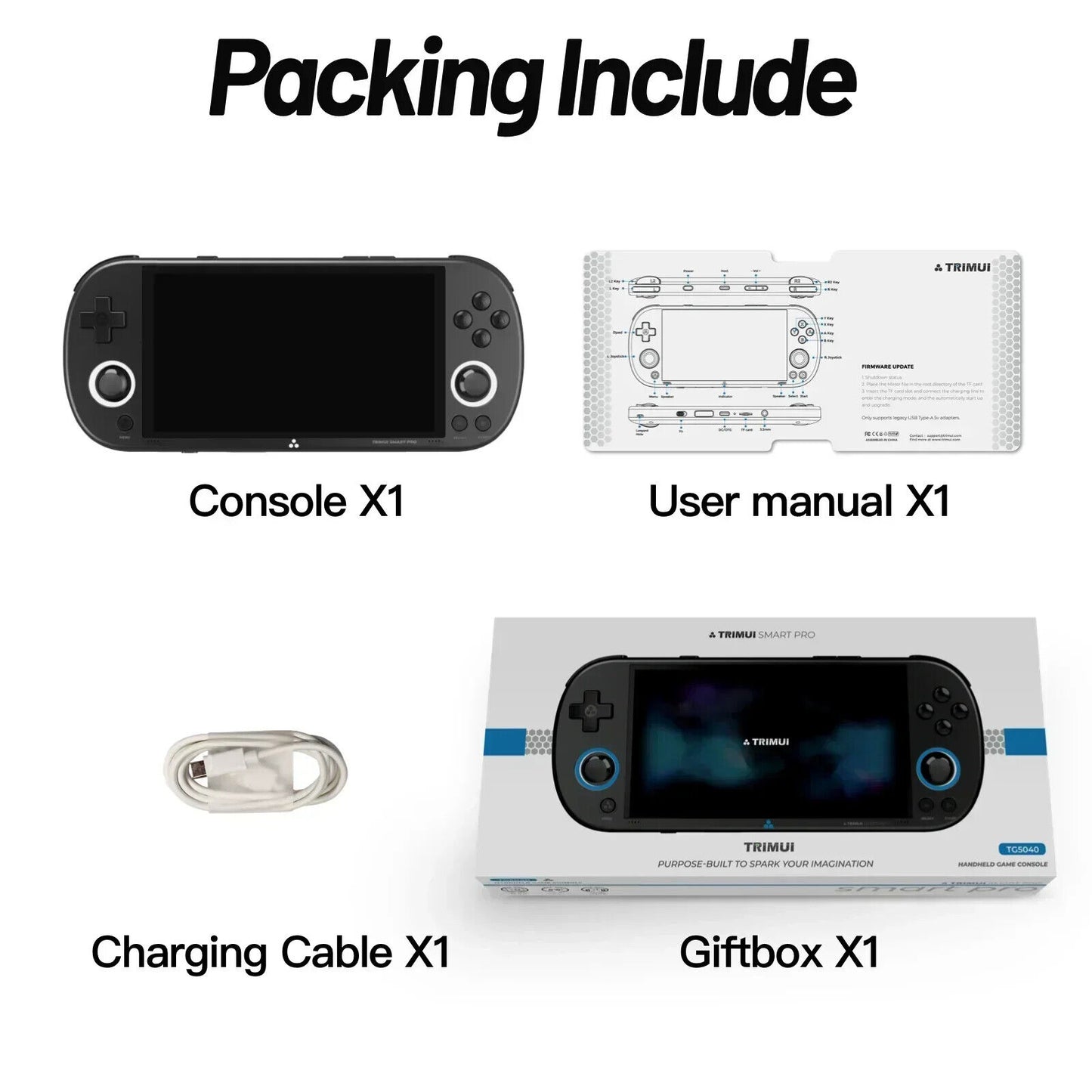 Smart Handheld Game Console – 4.96” IPS Screen, Linux OS, RGB, Retro Video Gaming
