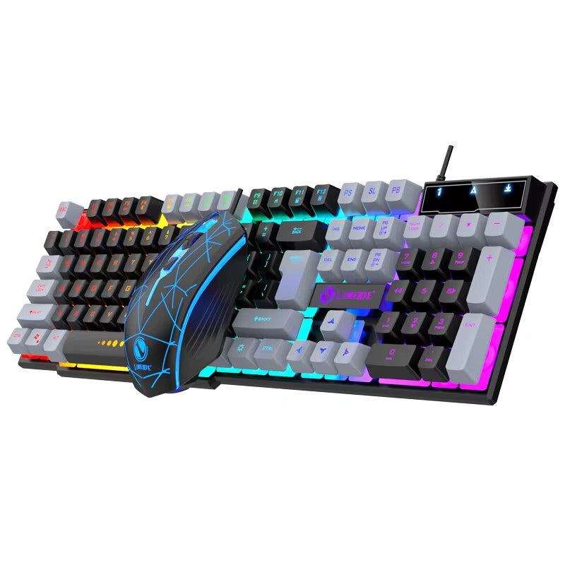 Wired Mechanical Keyboard & Mouse Combo β USB, RGB Backlit, PC & Laptop Gaming S