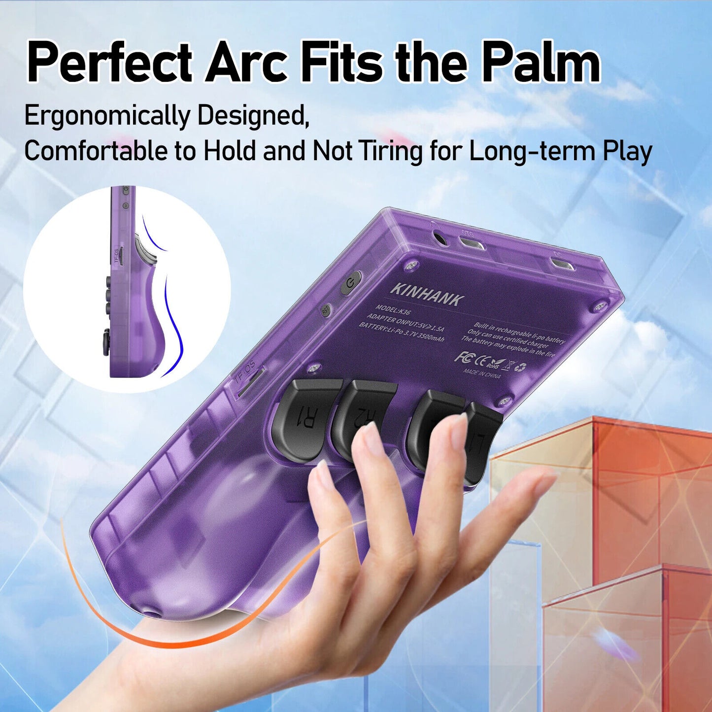 Retro Handheld Game Console – 16,000 Games, 3.5” IPS Screen, Classic Emulator, P