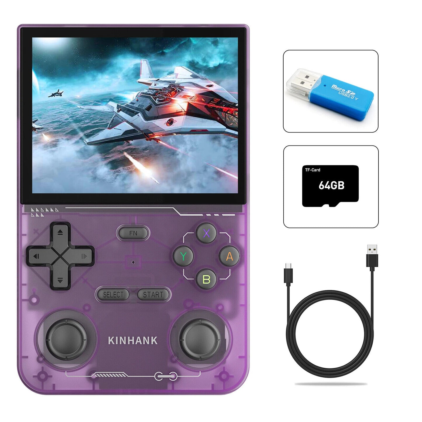 Retro Handheld Game Console – 16,000 Games, 3.5” IPS Screen, Classic Emulator, P