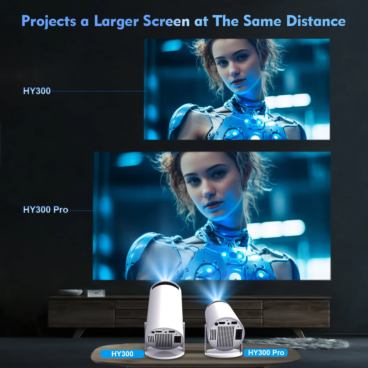 Projector 4K Mini LED 720P WiFi Bluetooth HD Portable Home Theater Cinema
