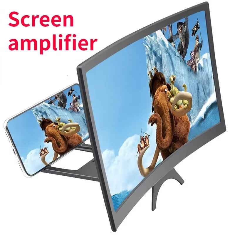 12 Inch 3D Phone Screen Magnifier - Universal Mobile Phone Display Enlarger for Hands-Free Viewing - ZeeTec Store