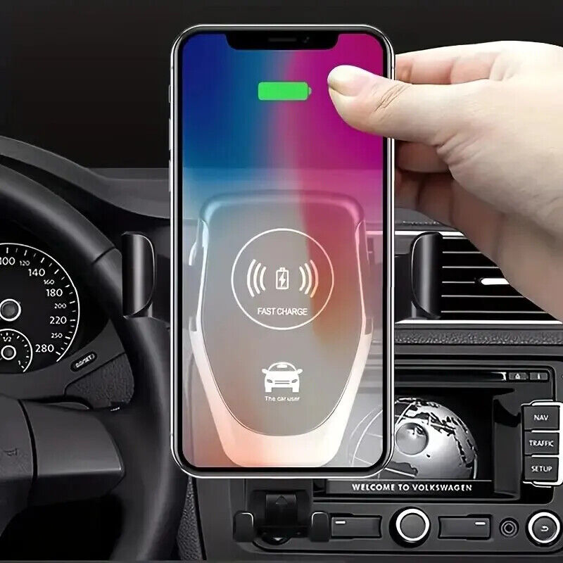 FAST WIRELESS CAR MOBILE PHONE CHARGER HOLDER GRAVITY INDUCTION VENT MOUNT