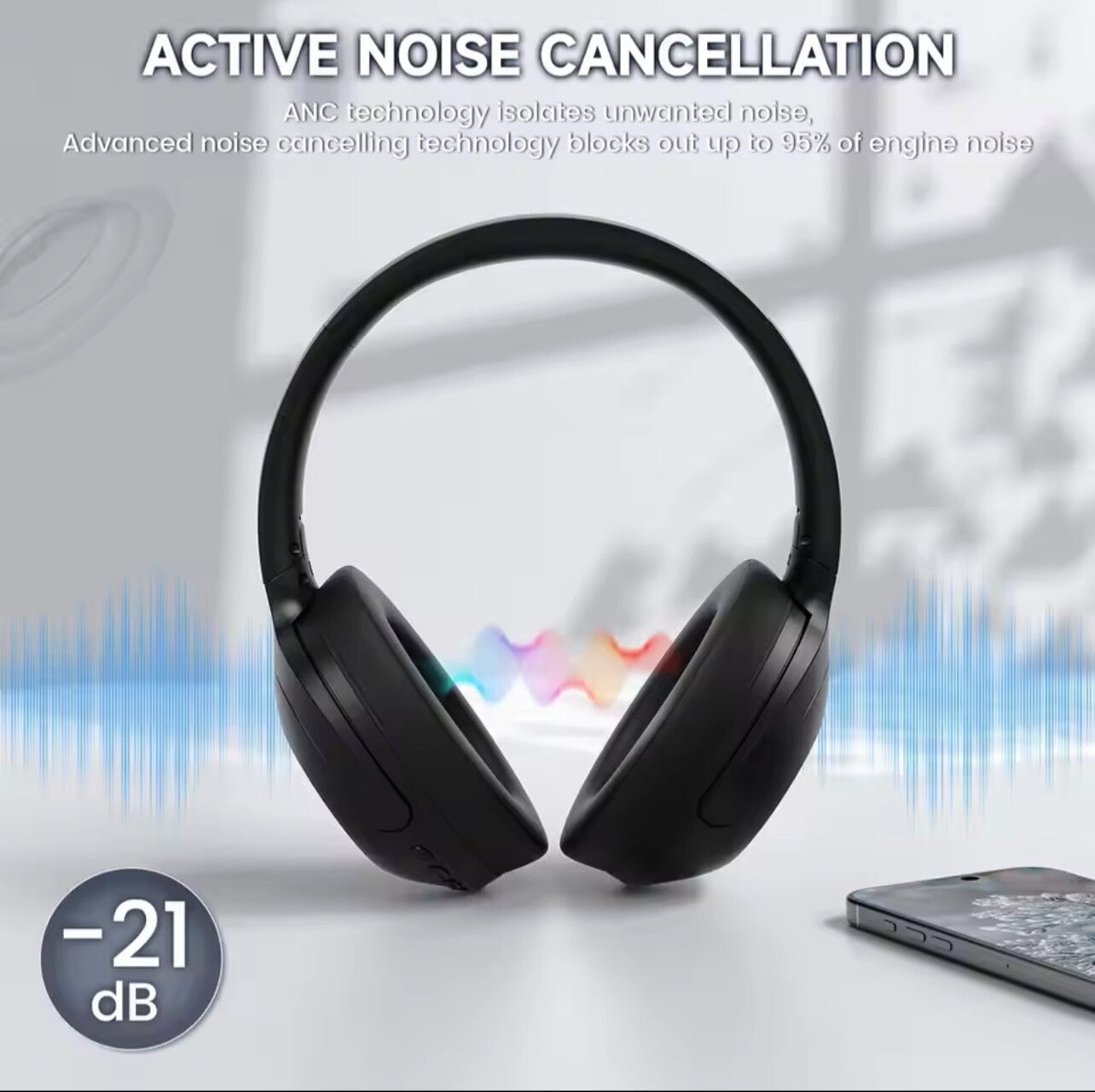 ATTACK SHARK G300 Wireless Gaming Headset BT 5.3 HD Sound Foldable Mic ANC