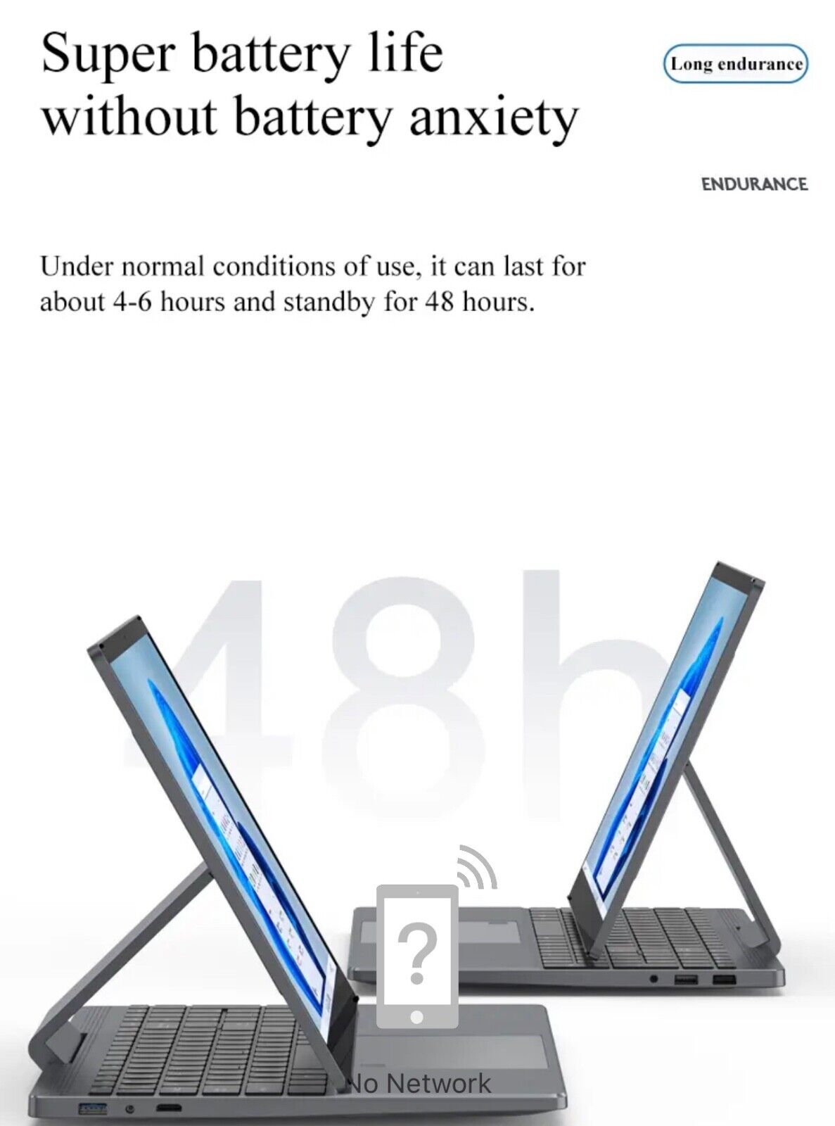 ZeeTec 15.6” 2 IN 1 LAPTOP COMPUTER FOLD HD Intel Alder Lake N95 12GB RAM 512GB