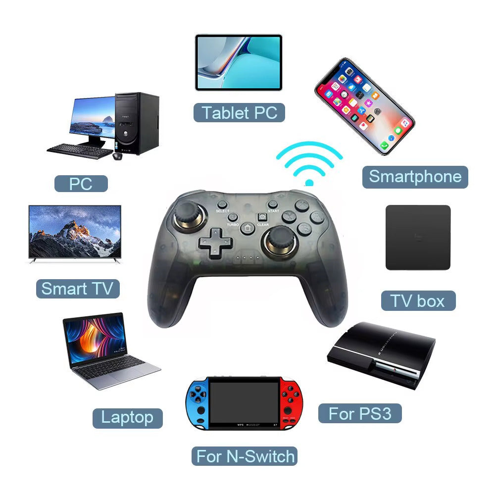 WIRELESS CONTROLLER GAMEPAD JOYSTICK for NINTENDO SWITCH PS3 PC ANDROID iOS