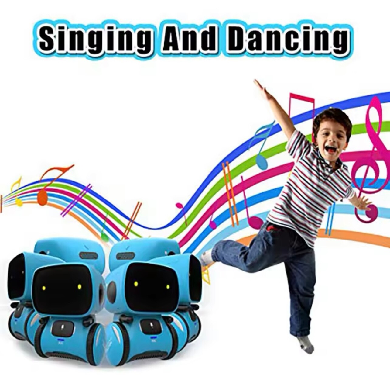 Emo Smart Robot Toy Voice Control Dancing Singing Talking Kids Gift Boy Girl