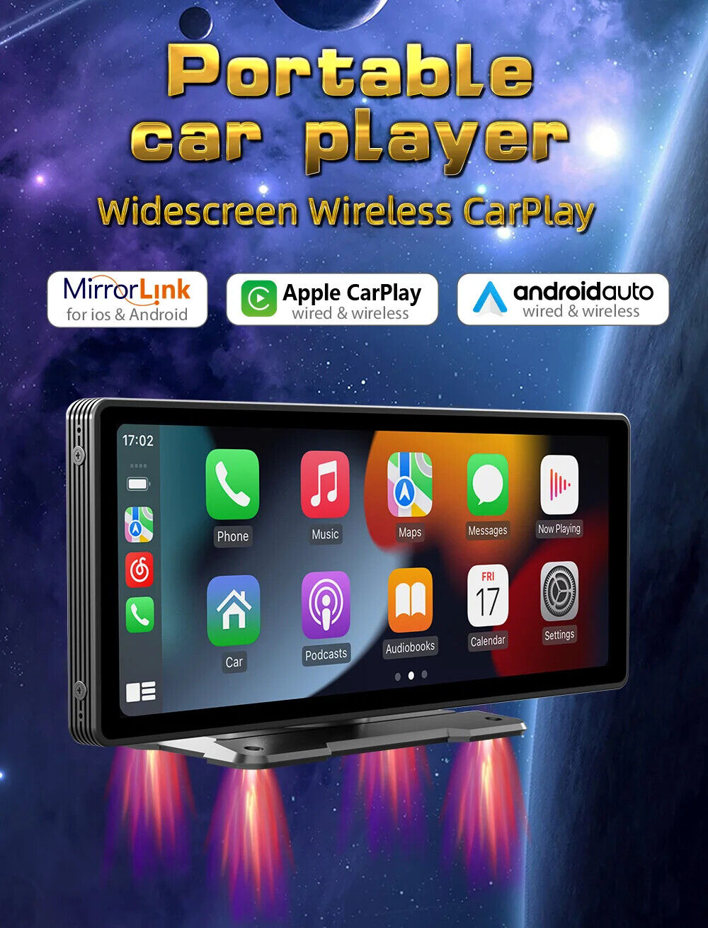 Universal 10.26β Car Radio Multimedia WIFI Player Wireless Carplay Apple Android