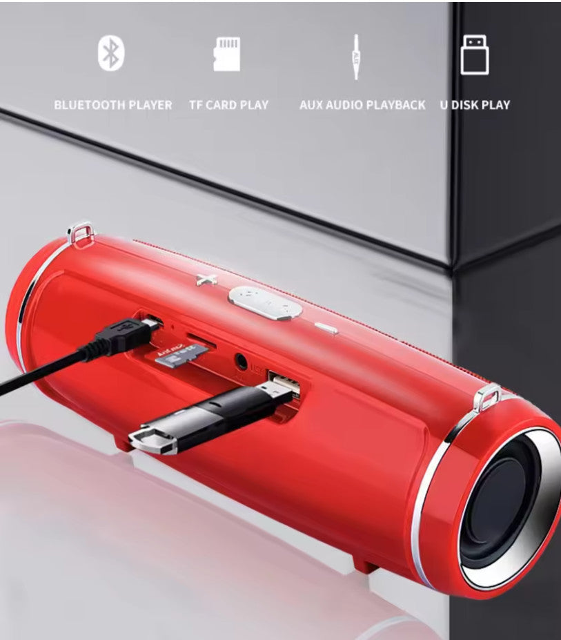 Bluetooth Speaker Mini Waterproof Outdoor HiFi Subwoofer FM TF Soundbox
