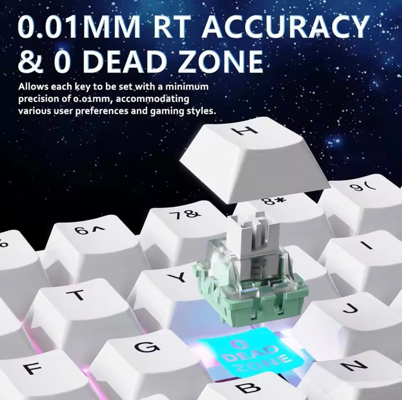 ATTACK SHARK X65 HE 65% Magnetic Switch RGB Gaming Keyboard Rapid Trigger