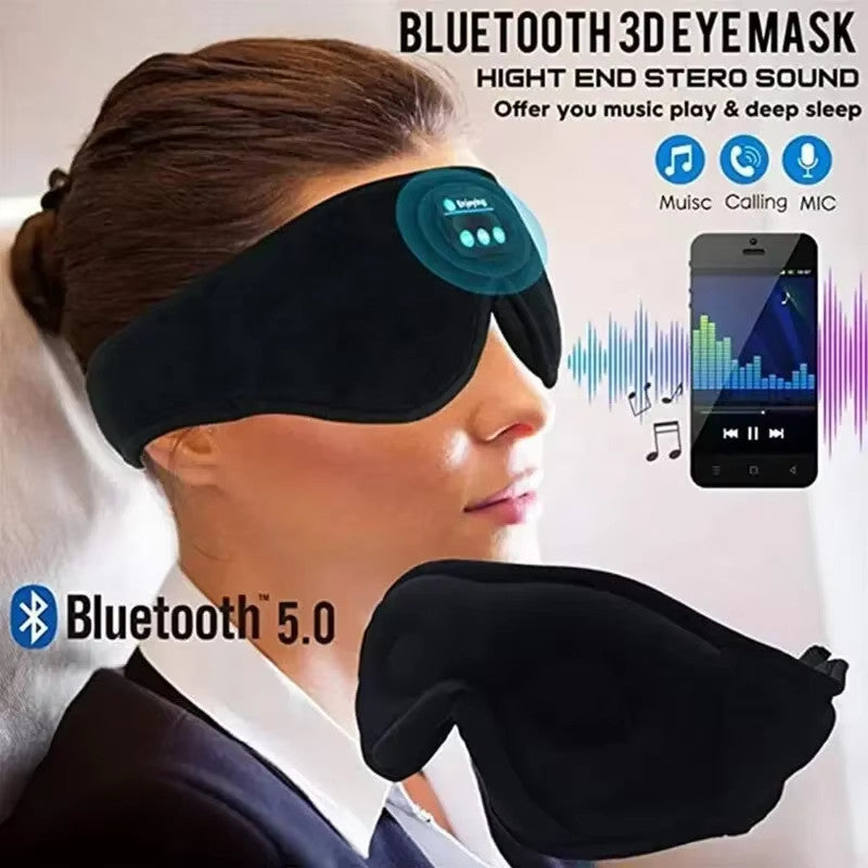 Sleep Headphones, White Noise Bluetooth Sleep Mask 3D Wireless Eye for