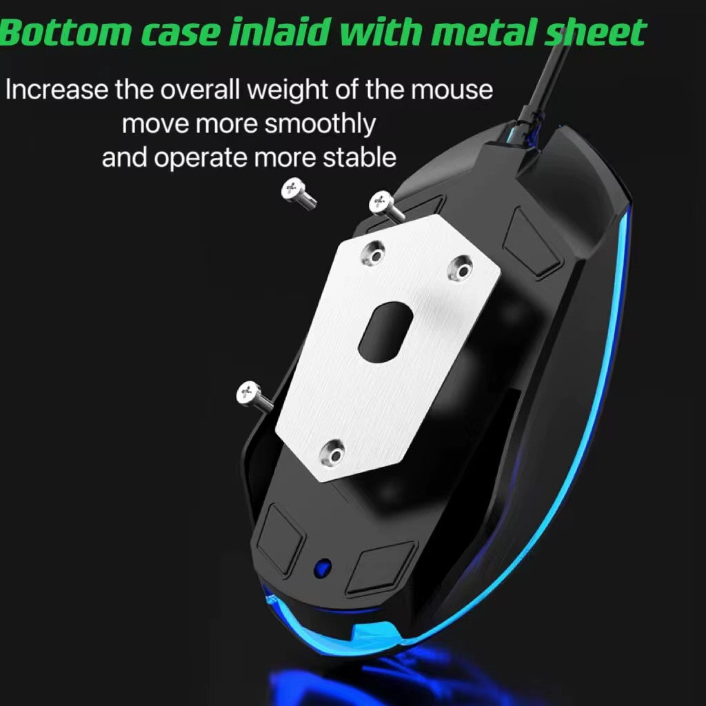 Wired Mechanical Keyboard & Mouse Combo β USB, RGB Backlit, PC & Laptop Gaming S