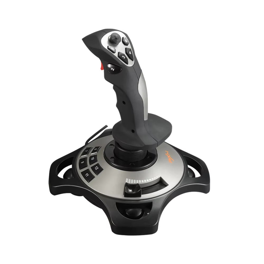 Flight Simulator Joystick Gamepad Controller w/ Throttle for PC Gaming Sim