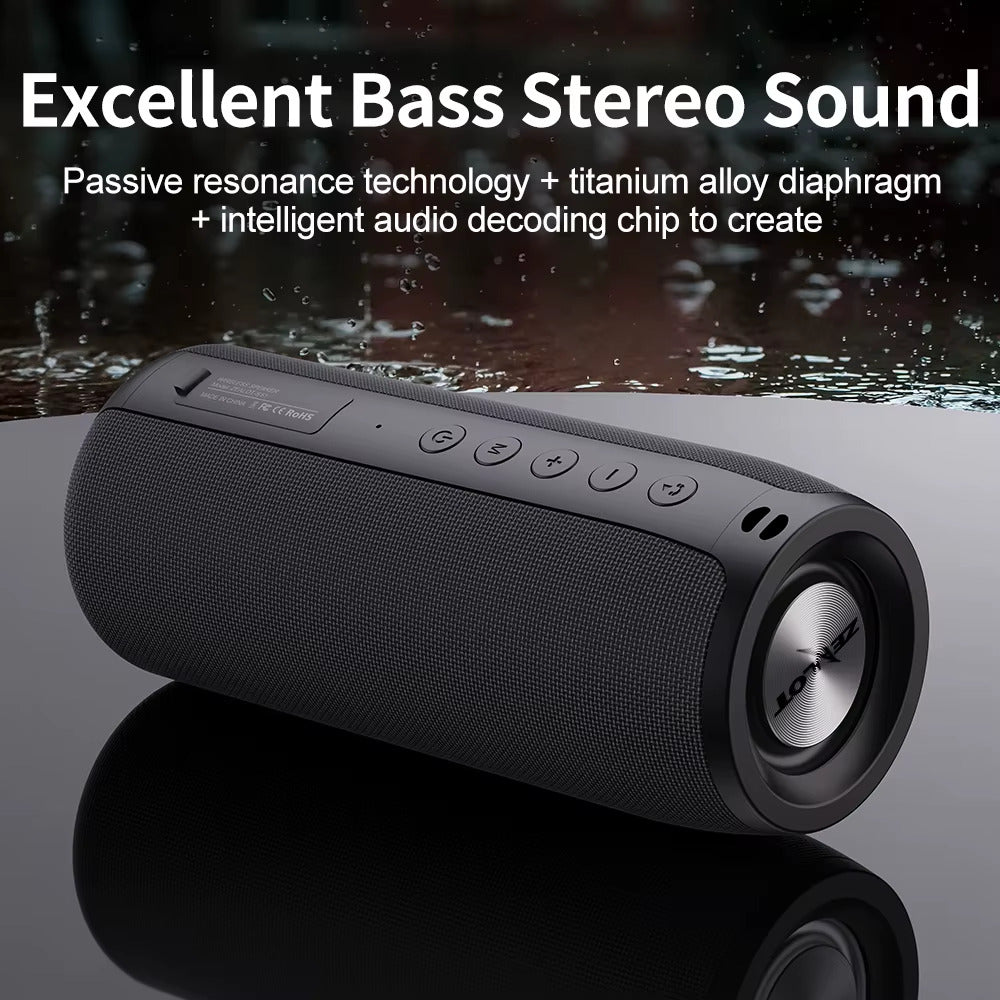 PORTABLE BLUETOOTH SPEAKER HEAVY BASS STEREO 3D SURROUND AUX MICRO CARD USB MIC