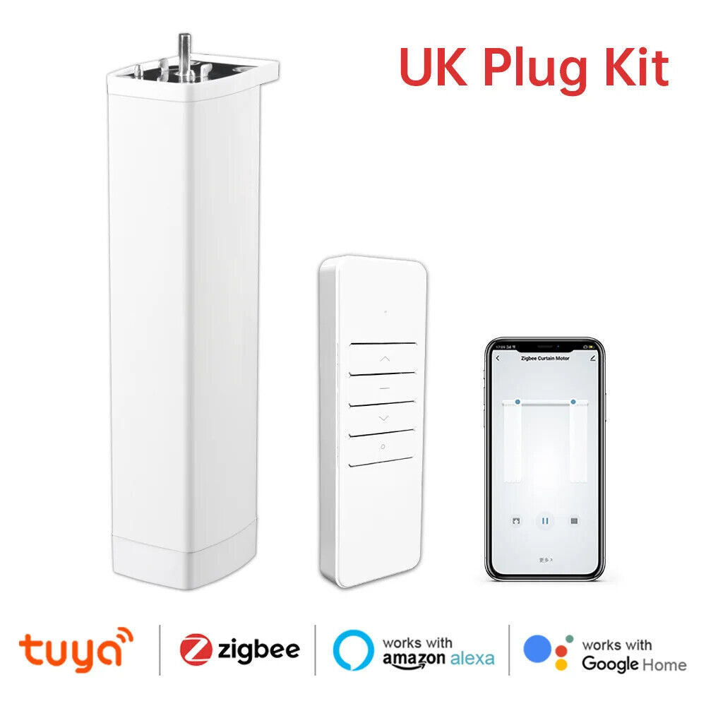 Smart Wireless Automatic Home Curtain Opener Works with Alexa Google Assistant