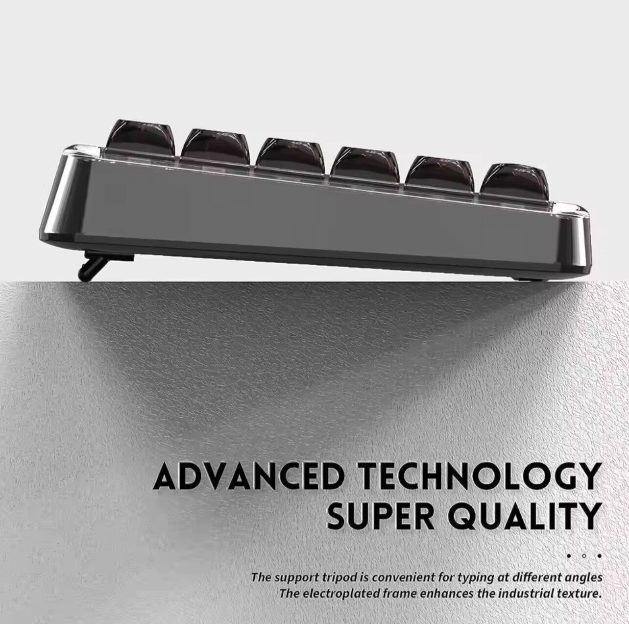 ATTACK SHARK K75 RGB Transparent Compact Gaming Mechanical Keyboard Tri Mode