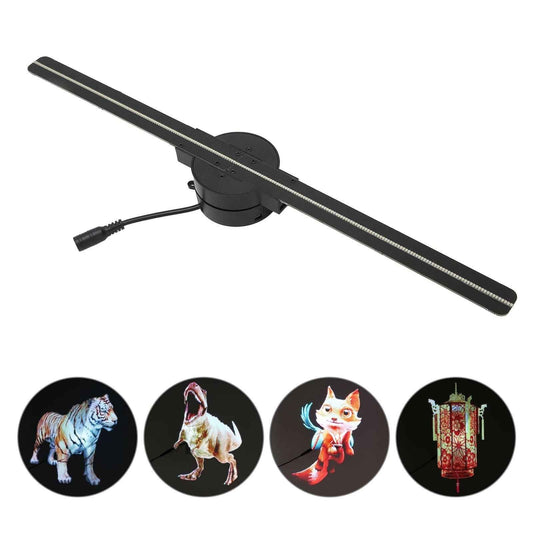 3D Hologram Fan Projector with 16.5” Display Diameter, 224 LED Beads, Adjustable Brightness & Angle, Bonus 3D Image Video Library - ZeeTec Store