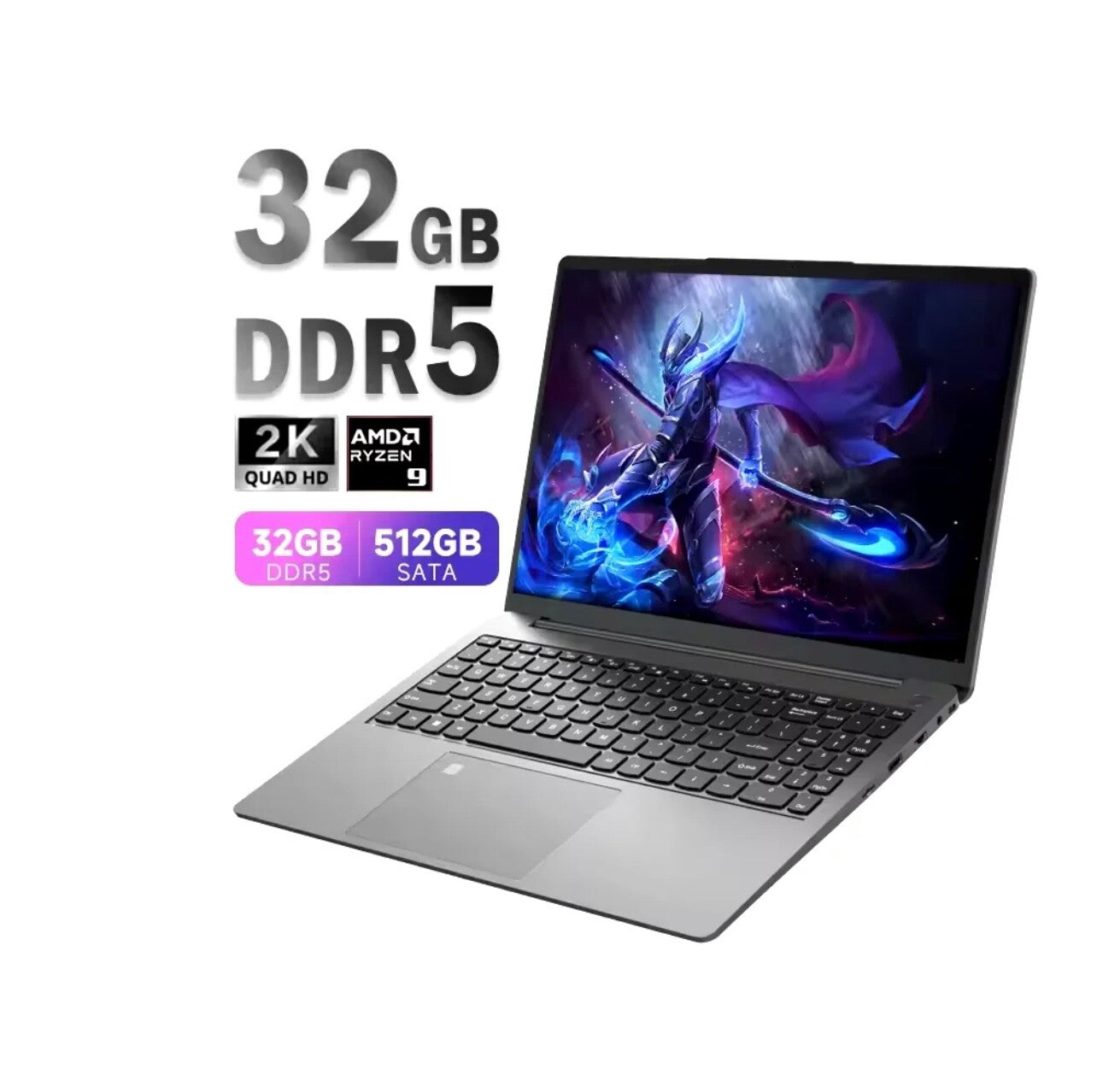 ZeeTec 15.6” POWERFUL SLIM GAMING LAPTOP COMPUTER AMD RYZEN 9 6900HX 16GB 512GB