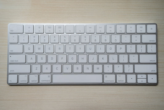 silver and white computer keyboard