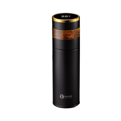 Smart Temperature Display Vacuum Insulated Cup with Tea Strainer