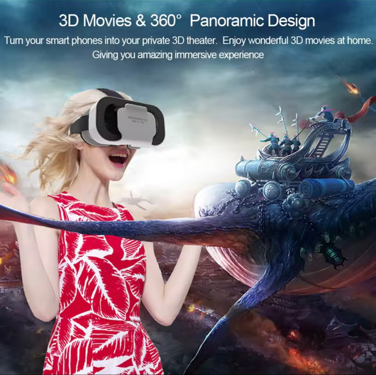 Smart 3D VR Shinecon G05 Glasses Headset Goggles for Android iPhone Virtual Games