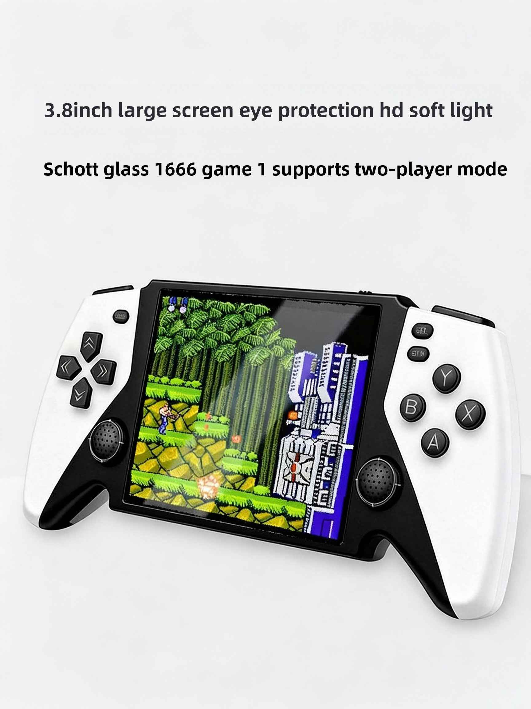 Handheld Game Console with Large Screen 3.5” and Eye Protection, Dual-Player Mode
